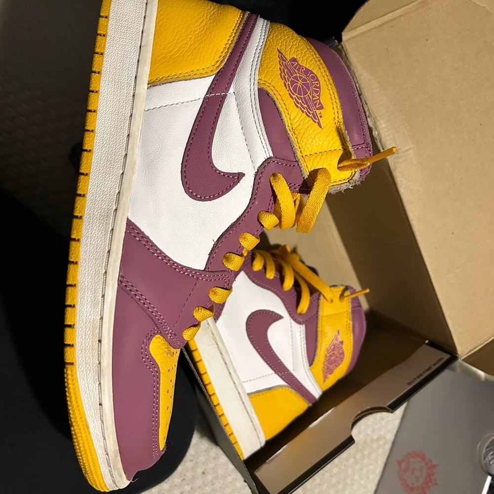 Nike Women's Sneakers - Yellow, Purple, and White